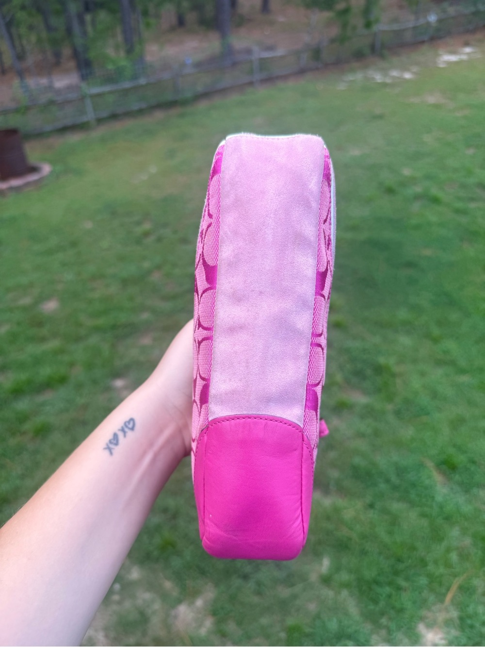 Coach Pink Patchwork Demi - Picture 5 of 7